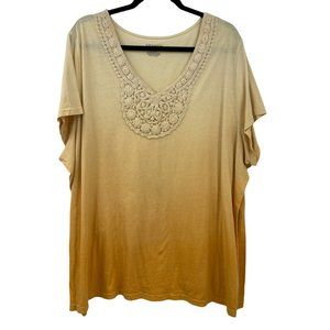 Venezia Tee Shirt 26 28 Ombre Orange Yellow Worn